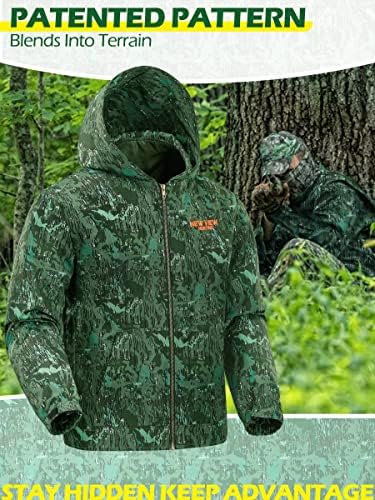 Nova vista para caçar roupas para homens, jaqueta de pesca, jaqueta de caça tranquila e leve para caçar