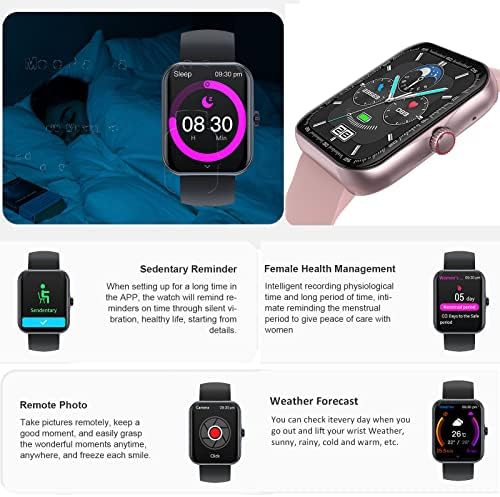 Relógio inteligente Resposta Faça chamadas, 1,83 '' Watch Screen 2023 Fitness Watches com 37 Sports Blood Oxygen