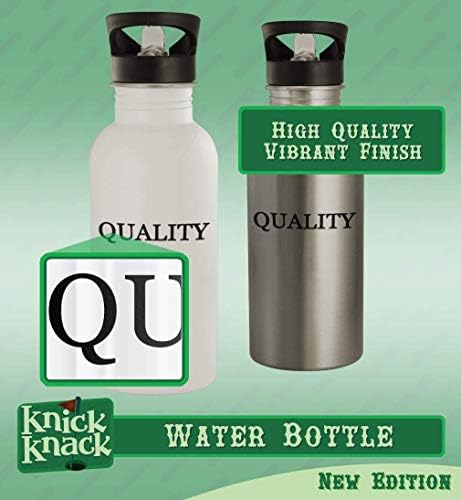 Presentes Knick Knack tem cansaço? - 20 onças de aço inoxidável garrafa de água, prata