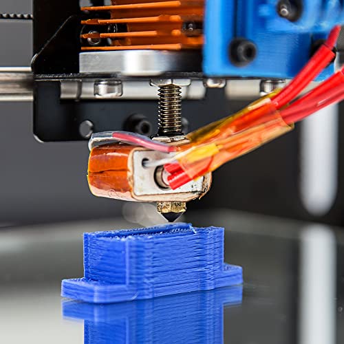 Meccanixity 3D Printer garganta Bloco de calor Hot End Set, bico de latão M7 0,4 mm, para a impressora