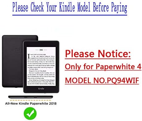 Capa do Kindle Zengcang - Caso de Origami de Stand de couro PU para Kindle Paperwhite 4 Para PQ94WIF Paperwhite4