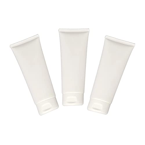 12pcs Reabastecível Tubos de plástico vazios Recipientes de cosméticos brancos Plástico Tubos macios garrafas