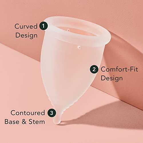 Copa do período do período, xícaras menstruais reutilizáveis ​​para mulheres - silicone de nível