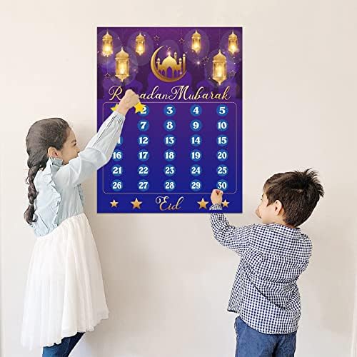 Calendário de contagem regressiva de Glodream Eid Mubarak 2022 - Ramadã Mubarak Game School Class
