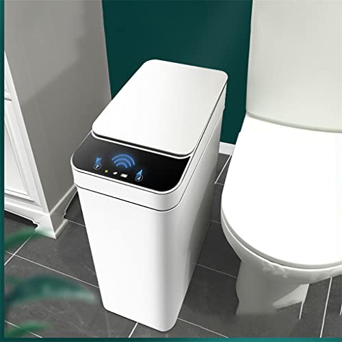 ZSEDP Indução inteligente lixo de flip automático pode ser vaso sanitário de casa estreita anel de pressão