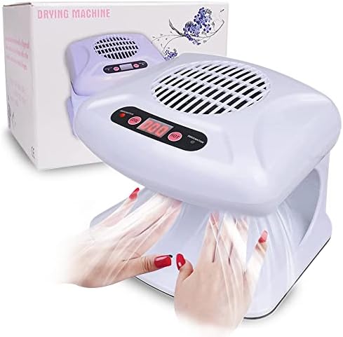 Secador de esmalte, gel de unha seca rápida e cura de unhas em gel polisher para mãos para mãos pés quente