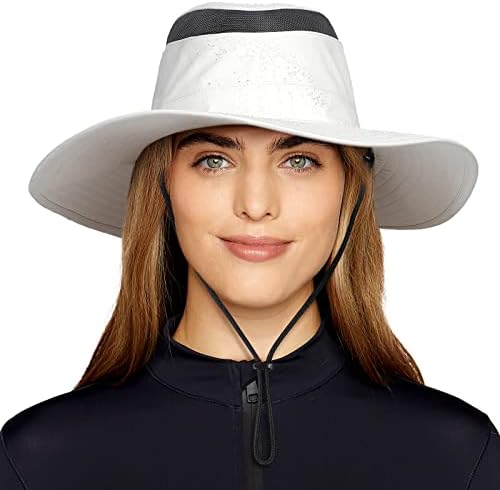 Mens Sun Hat Hat Brim Ampla Brim Upf 50+ Mesh Bucket Hat Hat Womens Summer Summer Beach Safari Fishing Boonie
