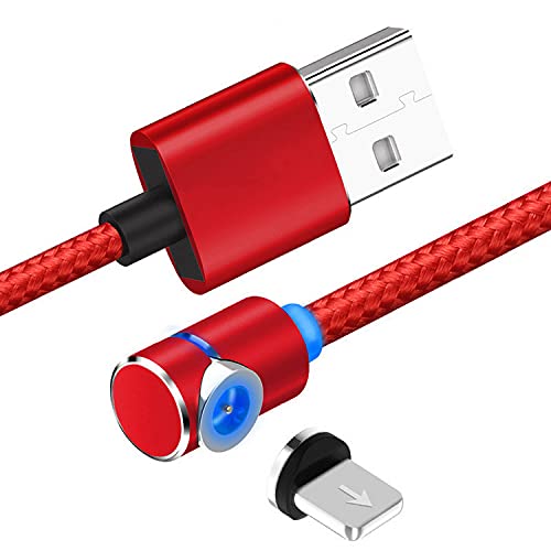[2 pacote] Cabo Micro USB Micro USB de 90 graus para telefone 11 Pro 8 7 6s mais cabo de ímã de