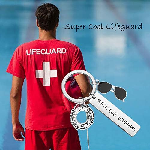 MAOFAED Lifeguard Gift Life Preserver Keychain Life Ring Keychain Guard Professor Presente do Professor