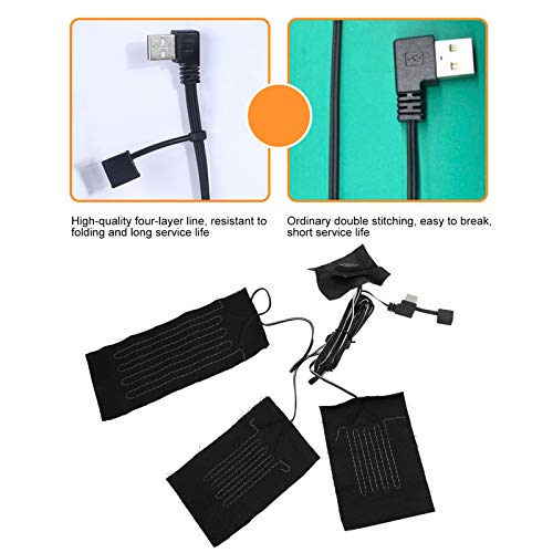 Aquecimento elétrico almofada aquecida, colete de colete USB, almofada de aquecimento elétrico de