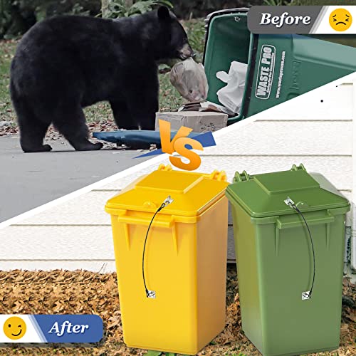 Lixo de lixo de bfttlity lixo lixo lixo pode tracas para animais metal lixo universal pode travar