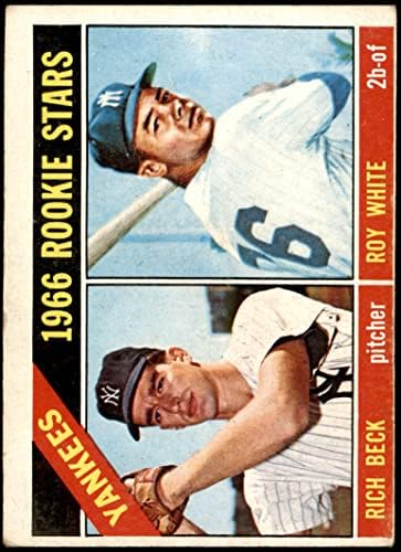 1966 Topps # 234 Yankees Rookies Roy White/Rich Beck New York Yankees Fair Yankees