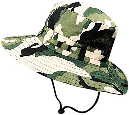 Cicilin Boonie Hat ao ar livre abrangente Sun Protect Hat Bush Jungle Sun Cap unissex