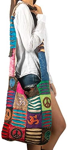 Hobo saco de ombro colorido mulheres sling sling hippie boho
