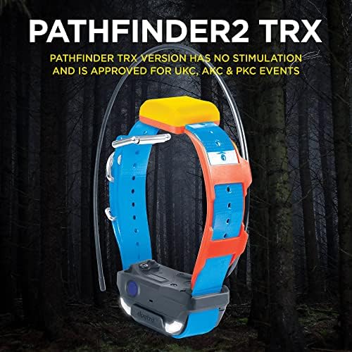 Dogtra Pathfinder 2 TRX Receptor adicional Dog Rastreador GPS LED LED Blue Collar Smartwatch Compatível Compatível Recarregável à prova d'água Mapas offline grátis sem assinatura sem smartphone de taxa mensal necessária