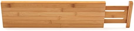Lipper International 8897 Bamboo Wood Custom Fit Ajusta Deep Kitchen Divisers, conjunto de 2