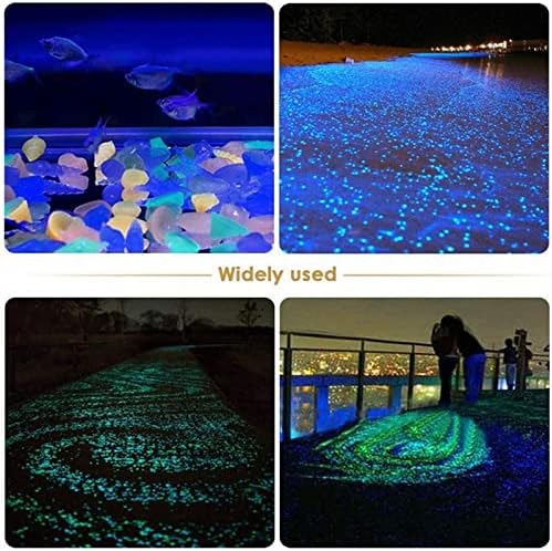 Dbylxmn grandes rochas polidas para crianças Violina oceano Conch luminoso aquário aquário de