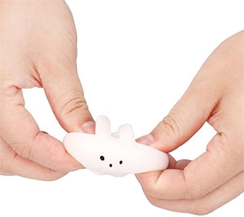 Snowfoller mini brinquedo de coelho gordo, moda fofa lenta cura squeeze para brincar de piada