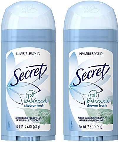 Antiperspirante sólido invisível secreto e desodorante, lavanda limpa - 2,6 oz