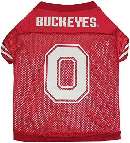Jersey de futebol de cachorro do estado de Ohio Buckeyes