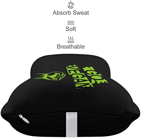 Vá vegano travesseiro de pescoço de carro vegano 2 PCs Confortável Auto-Rest Rest Rest Cushion Memória respirável