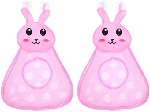 Kisangel Kids Toys 2pcs Organizador de estilo de prateleira: Bolsa pendurada Rabbit Cortoon para