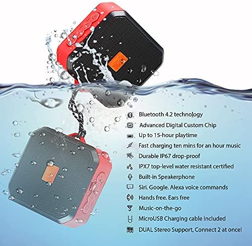 Tek Styz IPX7 Alto -alto compatível com o seu lava 3G 412 com o tempo de reprodução à prova d'água 13H, viagens internas e externas 1500