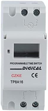 Kavju TP8a16 DIN RAIL Semanal 7 dias Programável Time Digital Switch Relé Controle de Timer AC 220V 16A 30A