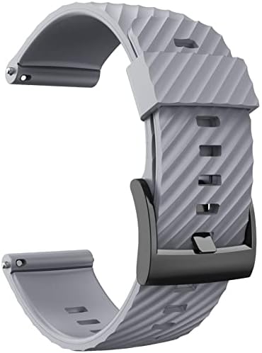 Nunomo 24mm para Suunto 7/Suunto D5 Substituição de pulseira Silicone Sports Smart Watch Straps para Suunto 9