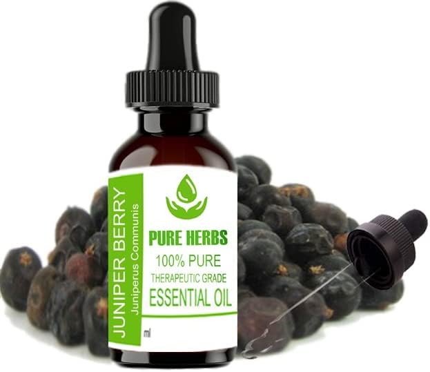 Pure Herbs Juniper Berry Pure e Natural Therapeautic Grade Essential Oil 30ml