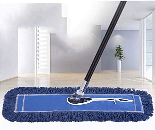 DXMRWJ Aço inoxidável MOP de poeira, esfregações de microfibra para limpeza do piso, com alça ajustável