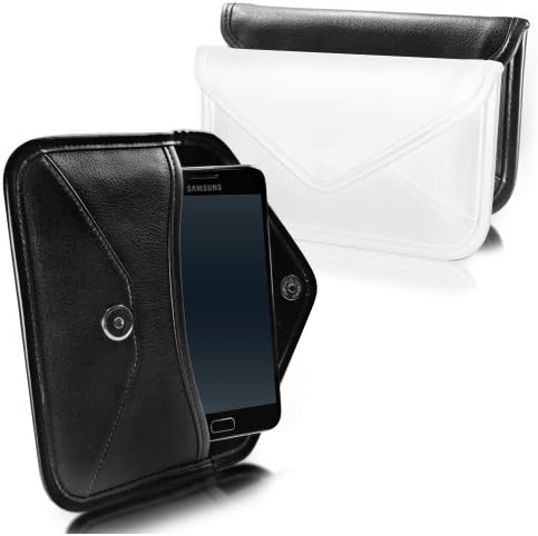 Caixa de ondas de caixa para Lenovo K5 Pro - Elite Leather Messenger Bolsa, Design de envelope de capa de