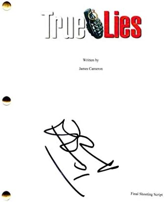 Tom Arnold assinou autógrafo - True Limes Script completo - Jamie Lee Curtis, Arnold Schwarzenegger, James