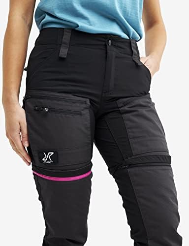 RevolutionRace Women's GP Pro zípre calças, calças duráveis, ventiladas e conversíveis para todas