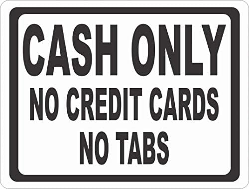 Lenrius Cash Só sem cartões de crédito sem guias Política de aceitação de pagamento de sinal de metal