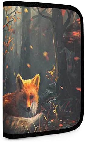 Nature fox fox bishold titular organizador de bolso de bolso de pano multifuncional portátil bolsa de