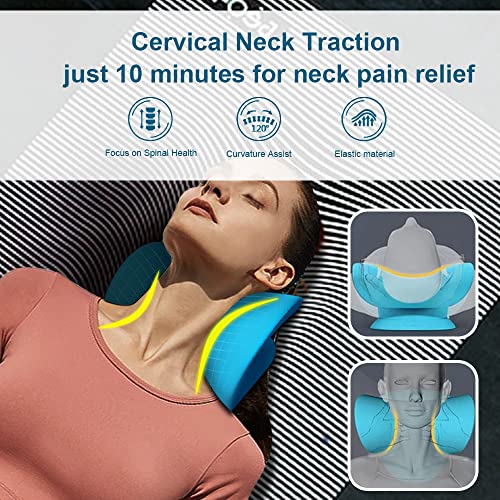 Pescoço e ombro Relaxer Dispositivo de tração cervical Massageador de pescoço pescoço para alívio da dor na