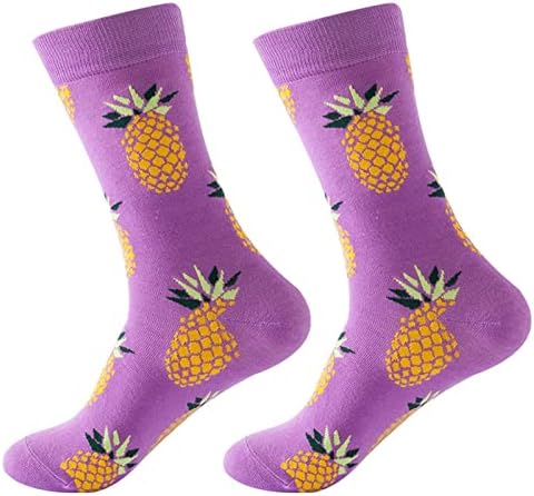 Mulheres outono e inverno Banana frutas impressas meias médias meias novidades meias coloridas