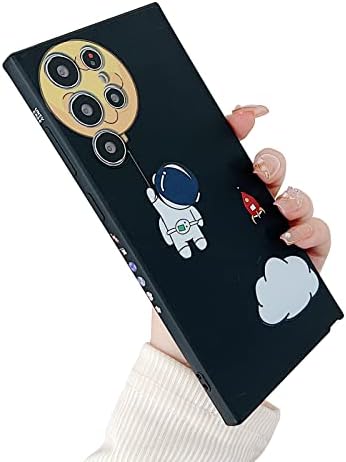 Xayah Compatível com Samsung Galaxy S22 Ultra Candy Caso Mulheres meninas Astronauta Caixa Câmera de Câmera de