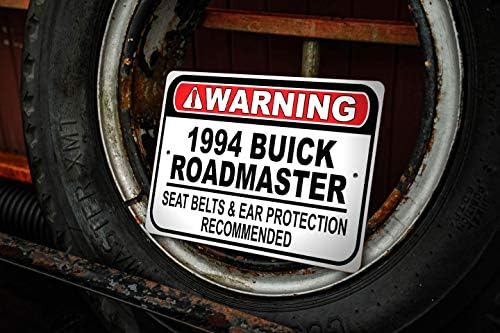 1994 94 Buick Roadmaster Belt Belt Recomendado Sinal rápido do carro, sinal de garagem de metal, decoração de parede, sinal de carro GM - 10x14 polegadas