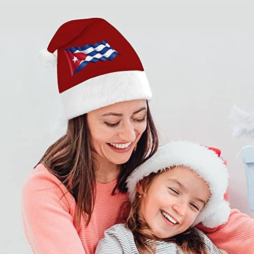 Chapéus de natal da bandeira de cuba chapéu de chapéu de natal para férias de festas de Natal
