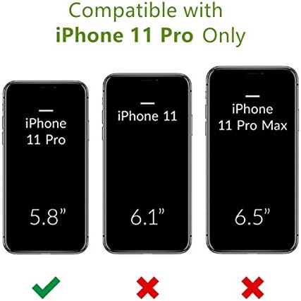 Carteira Jaorty Crossbody para iPhone 11 Pro Case com titular de cartão de crédito ajustável Strap Strap