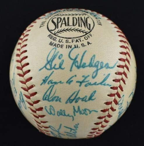 Mint 1957 All Star Game Team assinou Baseball Stan Musial Ernie Banks PSA DNA COA - Bolalls autografados