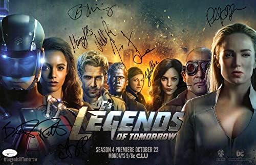 DC Legends Of Tomorrow Multi Autografed 11x17 Poster 10 Autos Routh Ashe JSA