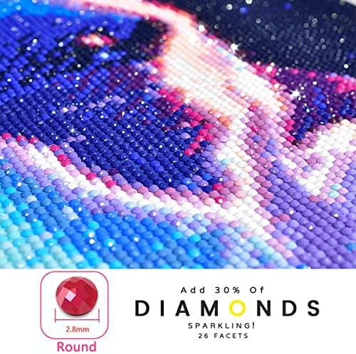 Kits de pintura de diamante 5D ZGMAXCL DIY para adultos redondos de perfuração completa pintura de paisagem Cristal