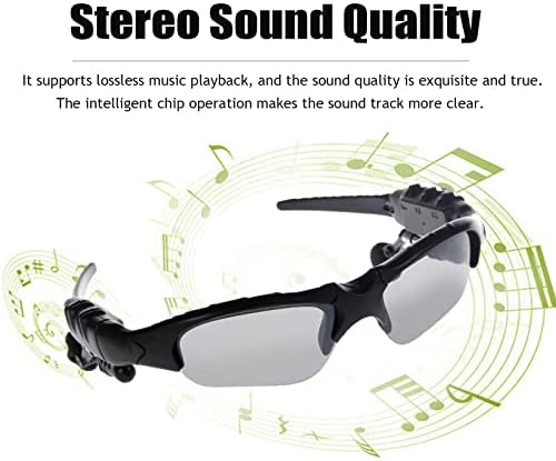 Óculos de sol Bluetooth, Vovcig Music Sunglasses Headsets compatíveis para ouvir música e fazer telefonemas com