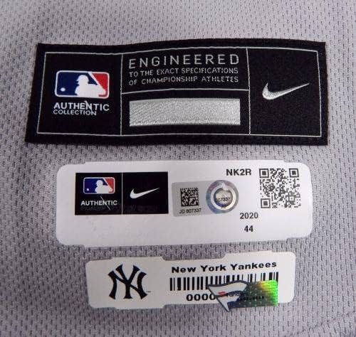 2021 New York Yankees Tim Locastro 33 Jogo emitido POS Usado Grey Jersey 16th P 5 - Jogo usou camisas MLB