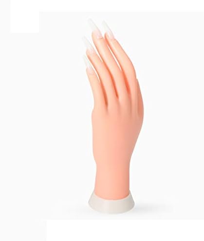 Ekjnfdk Prática de unhas Hand, Treinamento de unhas Mão flexível Ferramenta de Manicure Hand Manicure