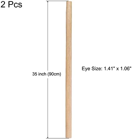 UXCELL 35 polegadas Hammer Wooden Handle Long Wood Handle Substituição para marge martelo oval