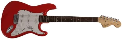 Dizzy Reed assinou autógrafo em tamanho real carro de corrida vermelha stratocaster guitarra elétrica